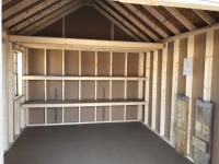 10x12 Cape Cod with Loft, Shelves and Ramp