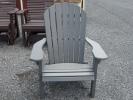 Adirondack Chair in Dark Grey Poly Lumber